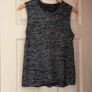 Rag and Bone navy sweater tank top - cute split in back!